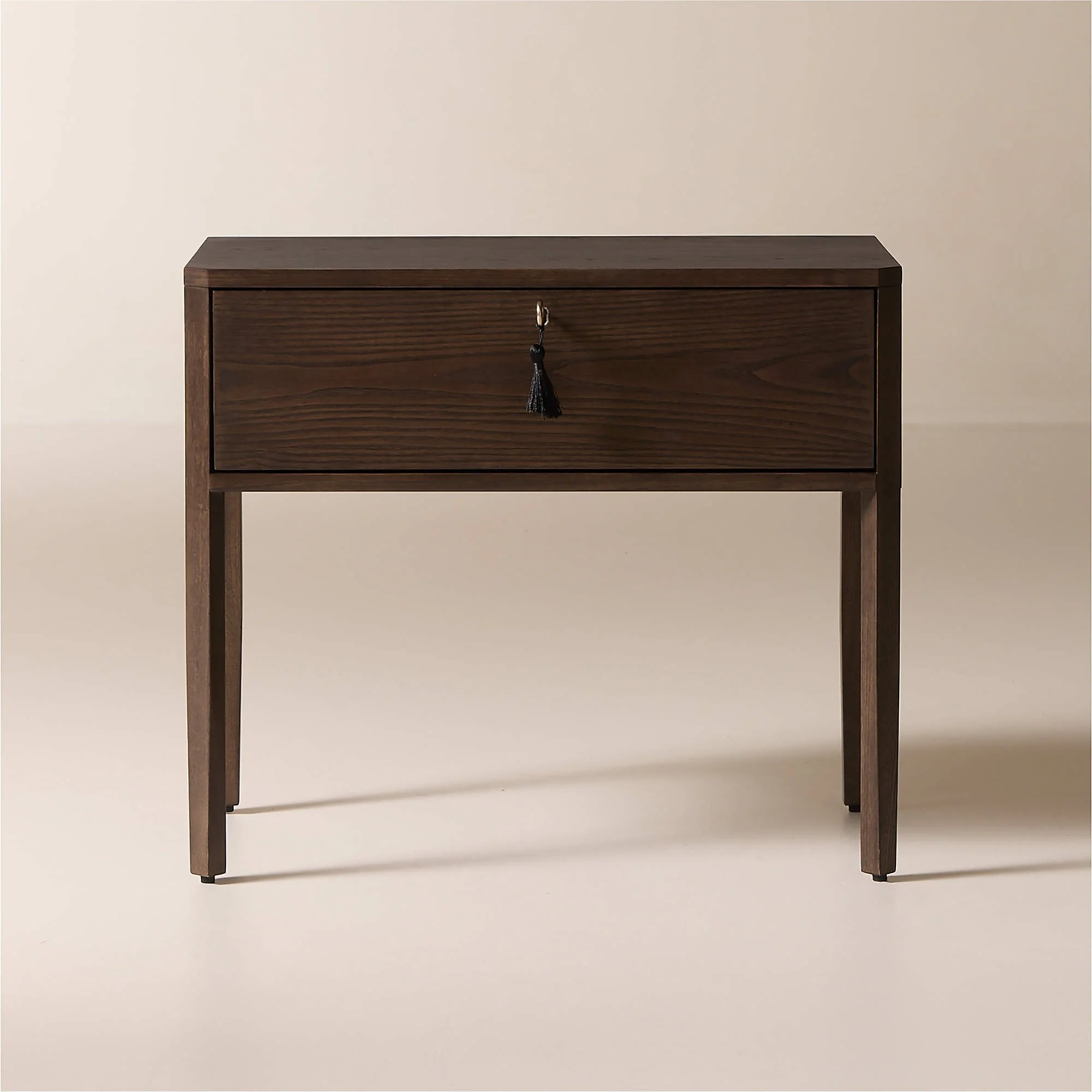 CB2 - $699 - Fillmore 28" Dark Ash Wood Nightstand with Drawer