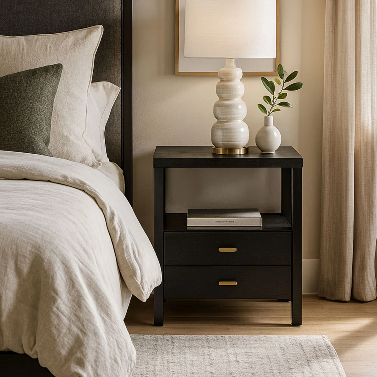 Joss &amp; Main - $319 - Francisca 2 - Drawer Solid Wood Nightstand
