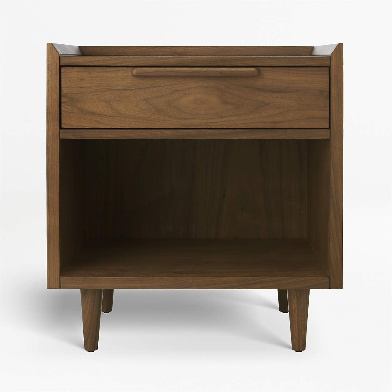Crate &amp; Barrel - $599 - Tate 23" Walnut Nightstand