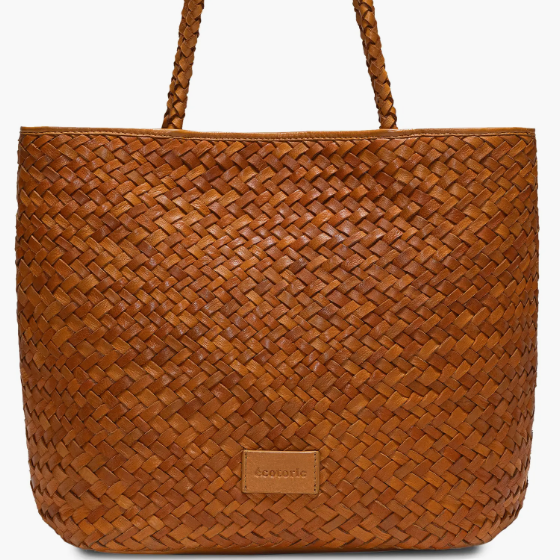 Ecotorie - $295 - Lubbock Woven Leather Tote Bag