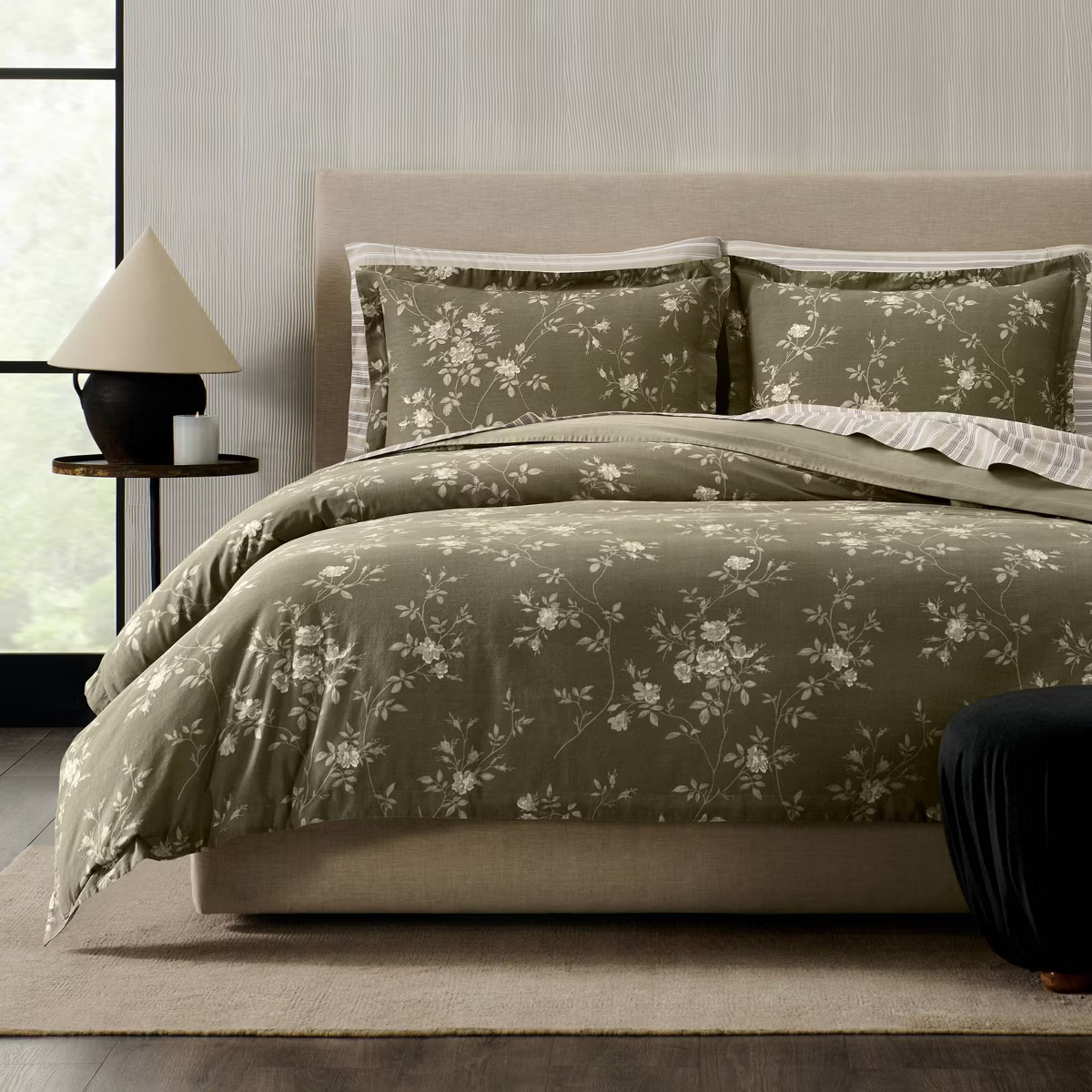 Target - $69.30 - Jeremiah Brent Home 3pc King Floral 'Palacio' Cotton Duvet Set