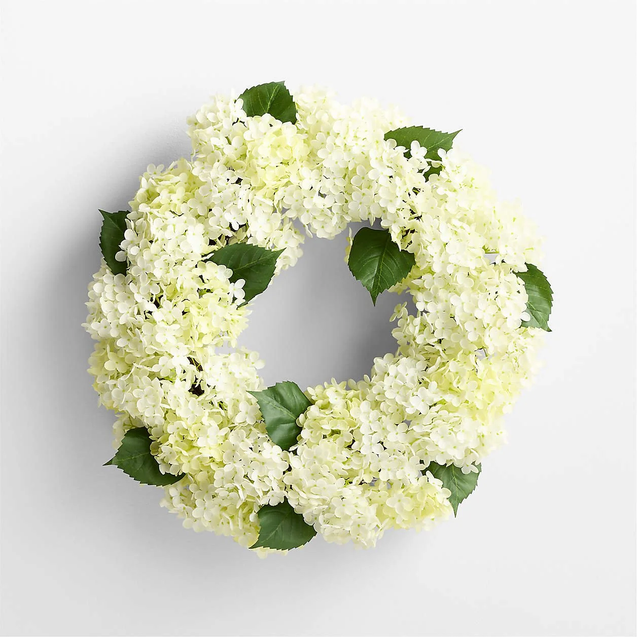 Crate &amp; Barrel - $129 - Faux White Hydrangea Wreath