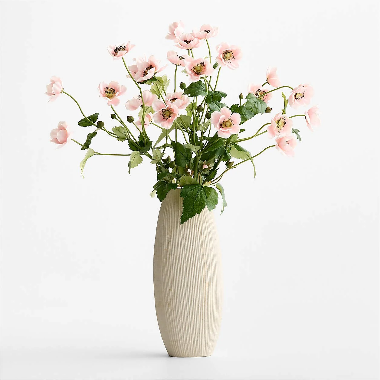 Crate &amp; Barrel - $34.95 - Faux Pink Japanese Anemone Spray