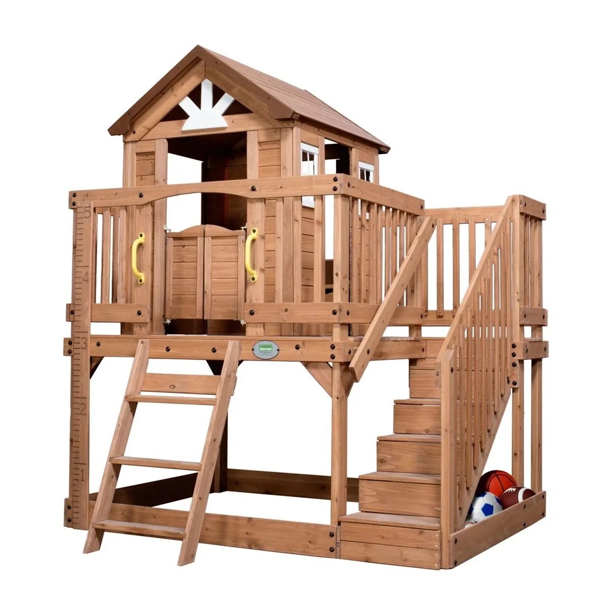 Wayfair - $999 - Backyard Discovery Scenic Heights Cedar Wooden Elevated Kids Playhouse