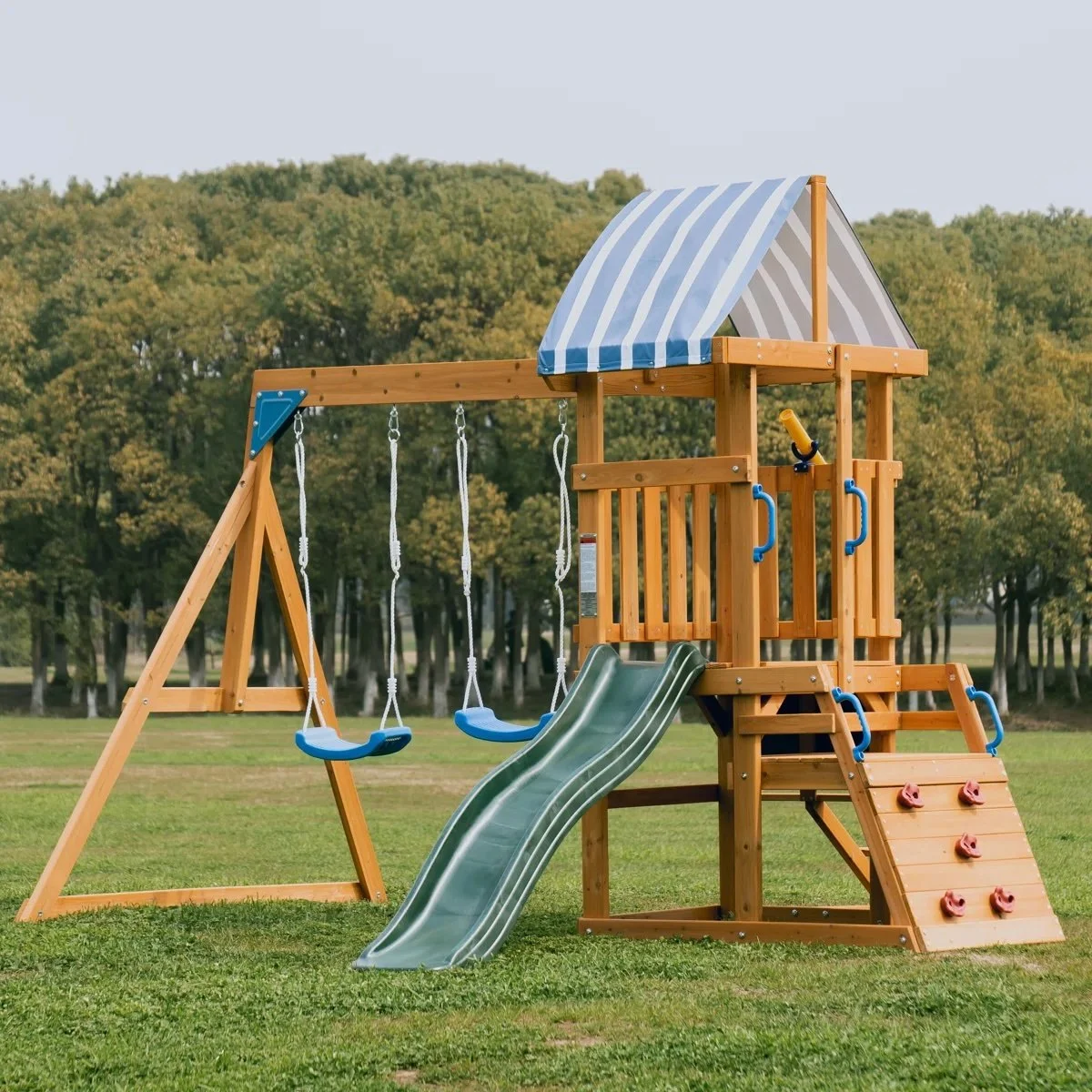 Wayfair - $539.99 - ROBUD Wooden Swing Set 