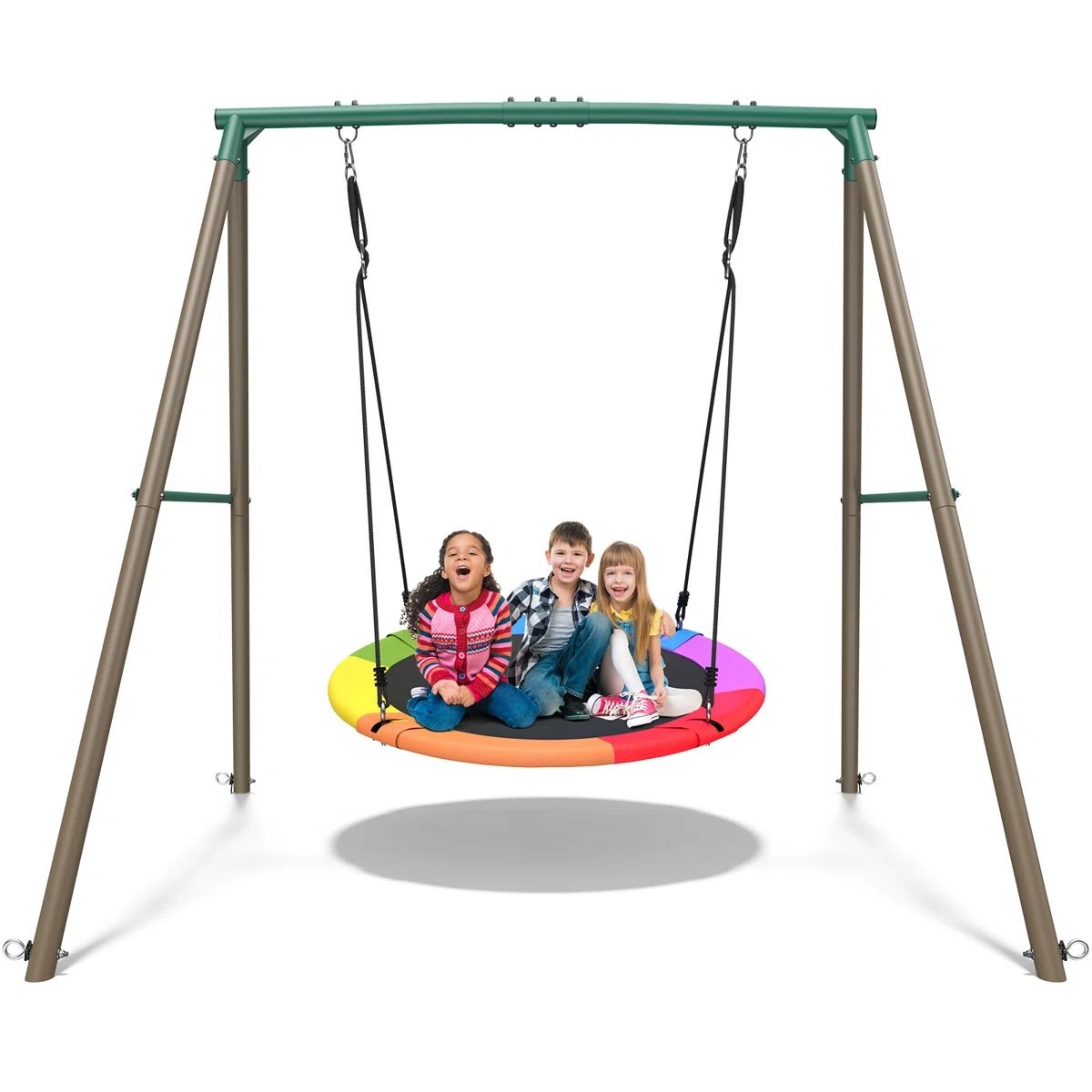 Wayfair - $196.99 - 500 Lbs Heavy Duty Swing Sets With 50 Inch Saucer Swing