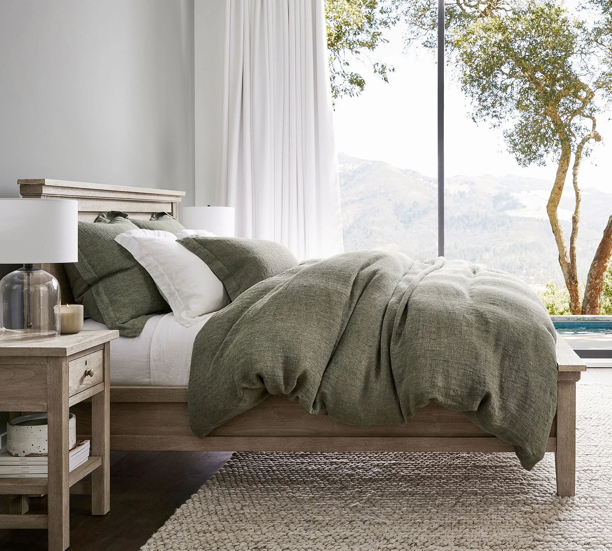 Pottery Barn - $299 - European Flax Linen Waffle Duvet Cover