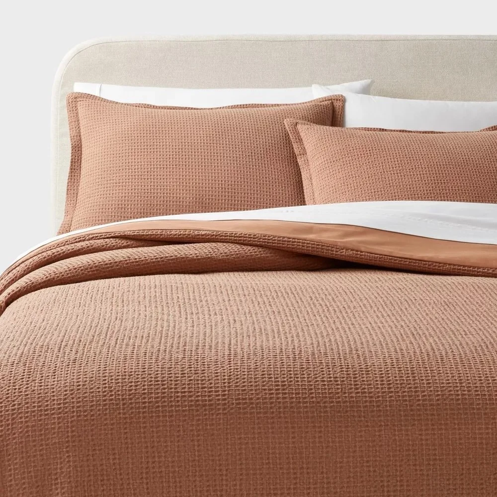 Target - $89 - Washed Waffle Weave Duvet Cover and Sham Set