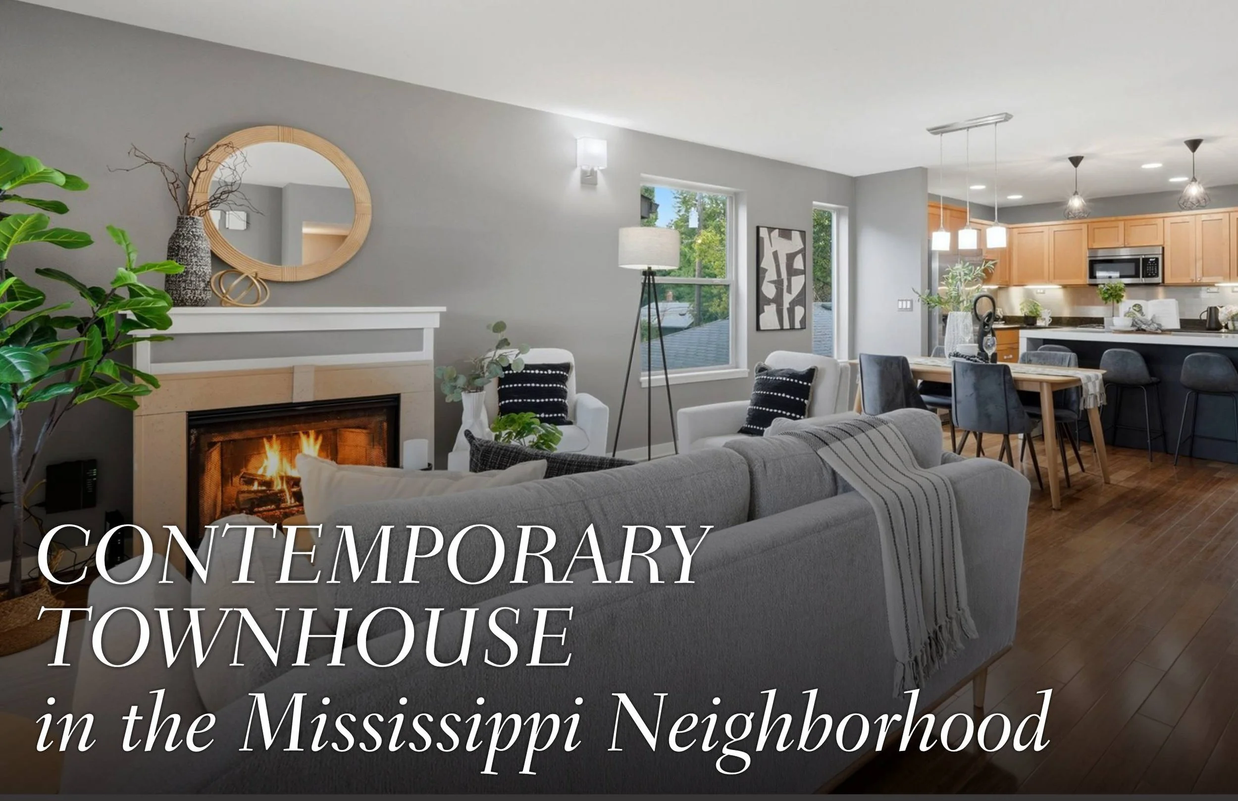 Contemporary Townhouse in the Mississippi Neighborhood 