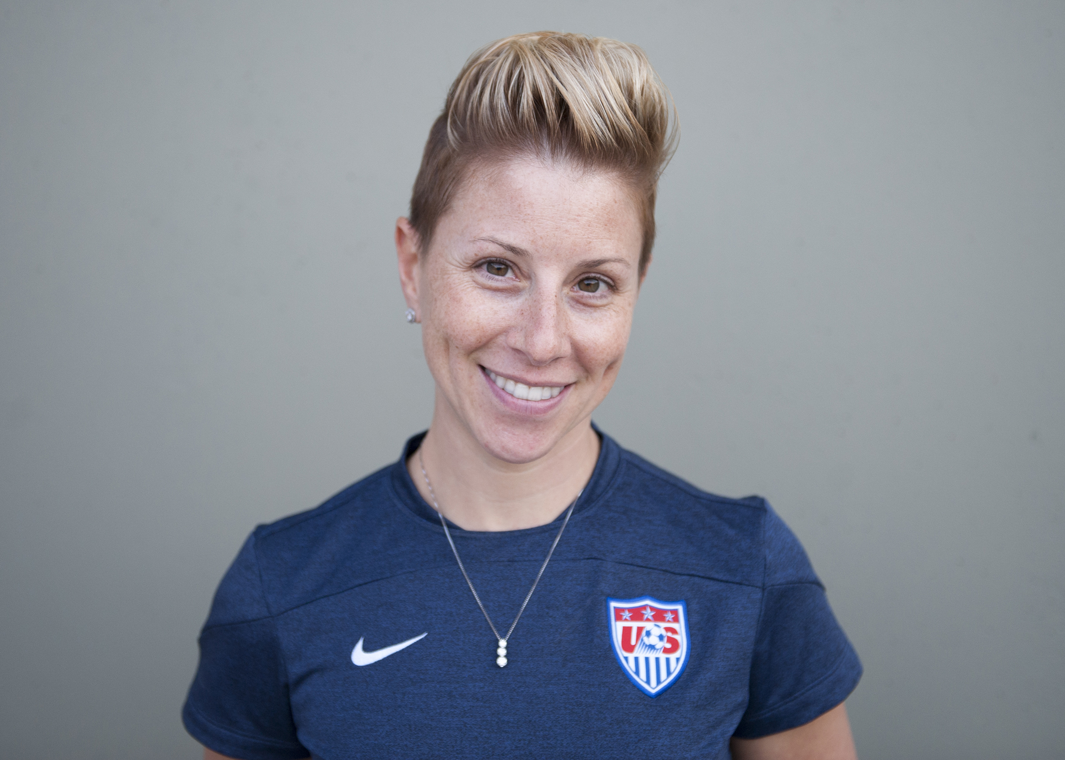 Danielle LaFata, dietitian for the US Men's National Team and Academy of Nutrition and Dietetics member, poses for a portrait at São Paulo FC's training ground in São Paulo, Brazil. 
