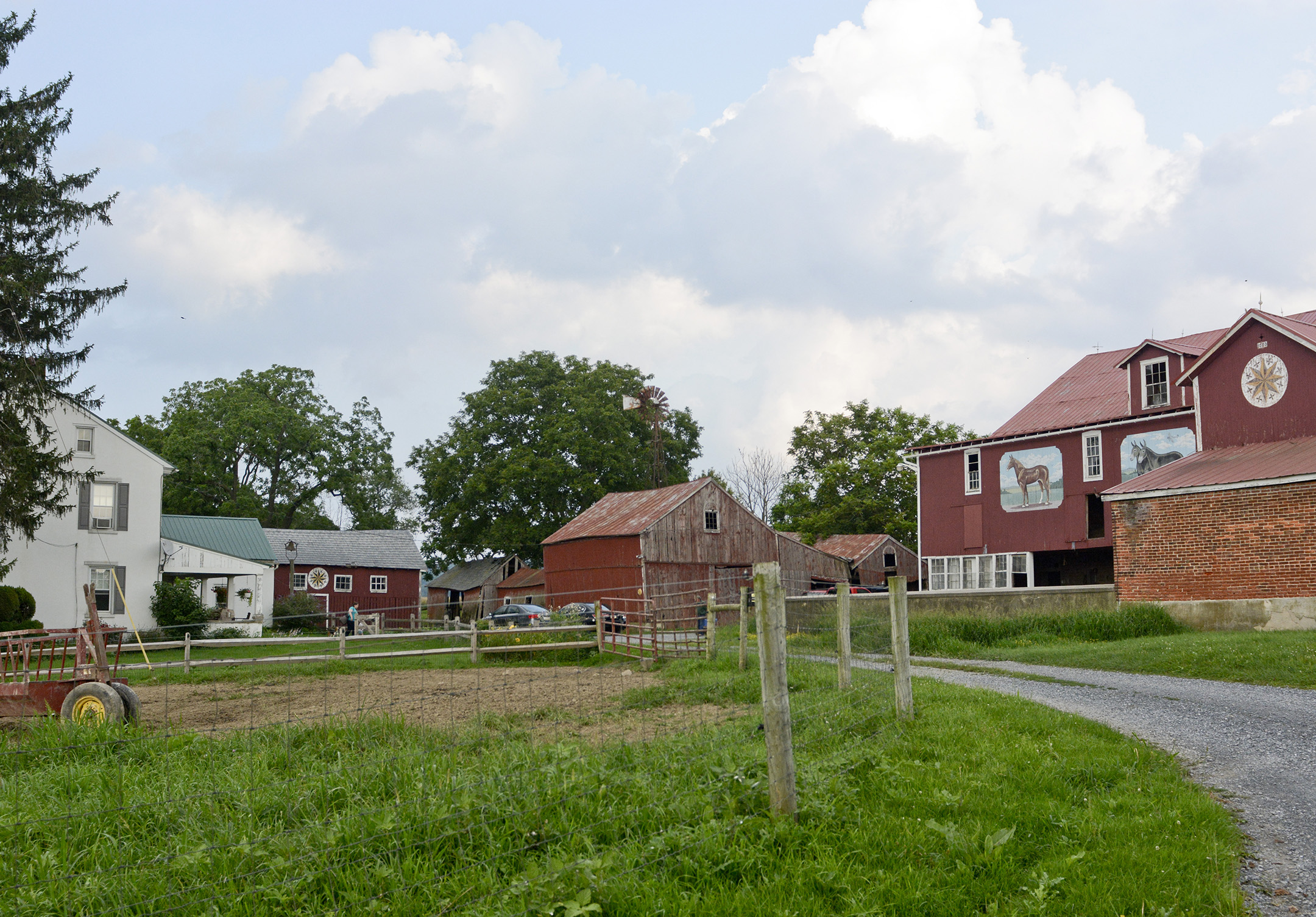 The Gauker Family Farm in Fleetwood on July 18, 2017. There have been 10 generations that have worked on the farm, with the 10th generation being 2 and a half years old, Callie.