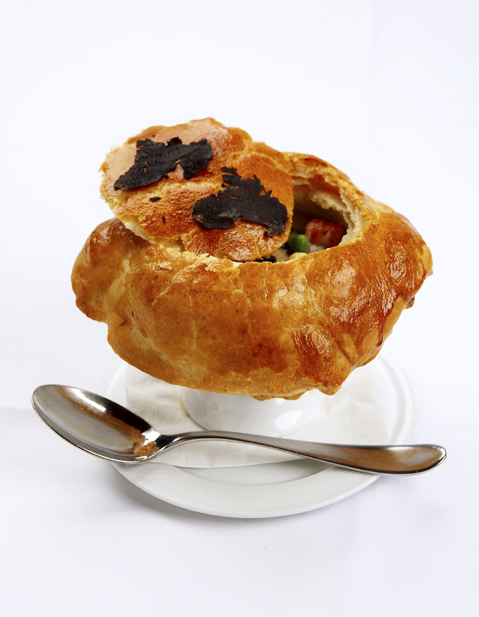   WPC Chicken Pot Pie with Shaved Black Truffles and Roasted Vegetables  