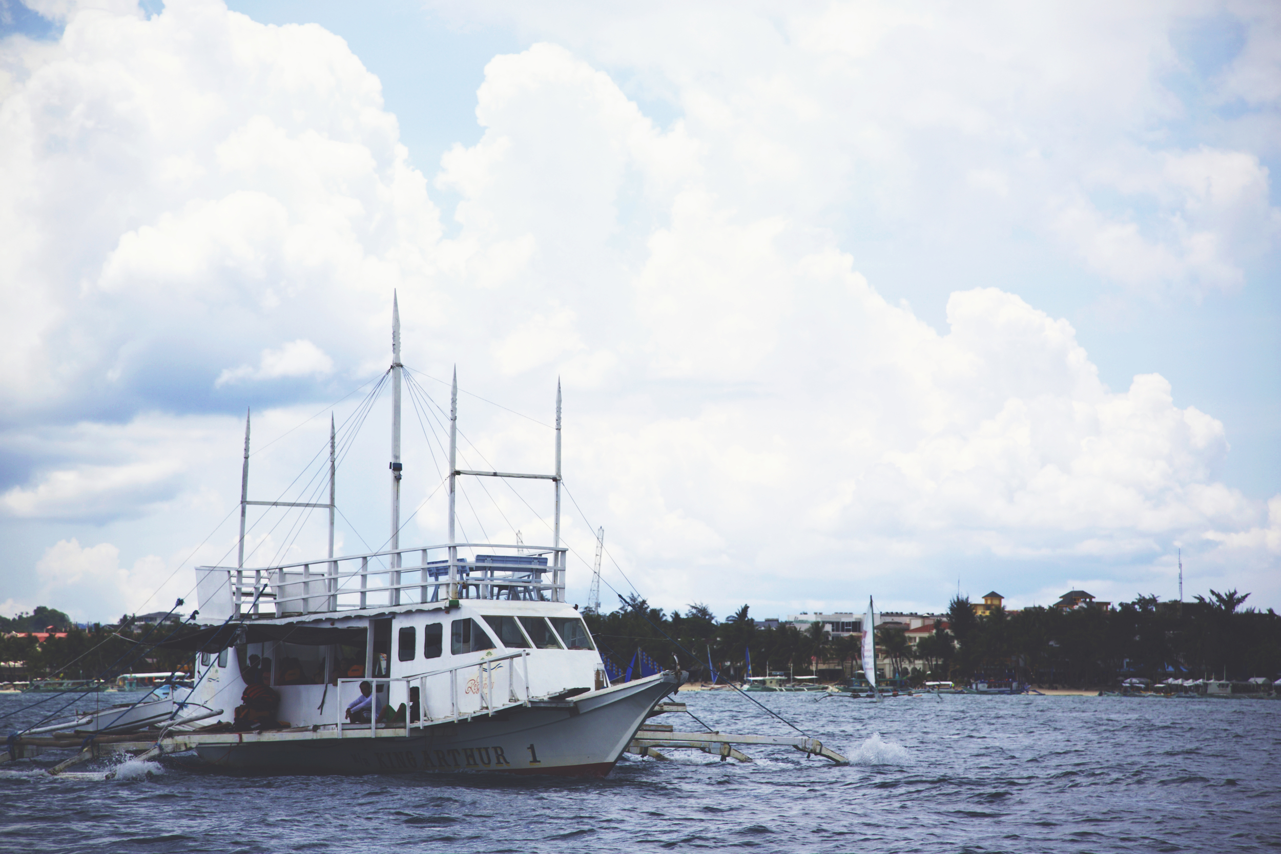 The boats were everywhere