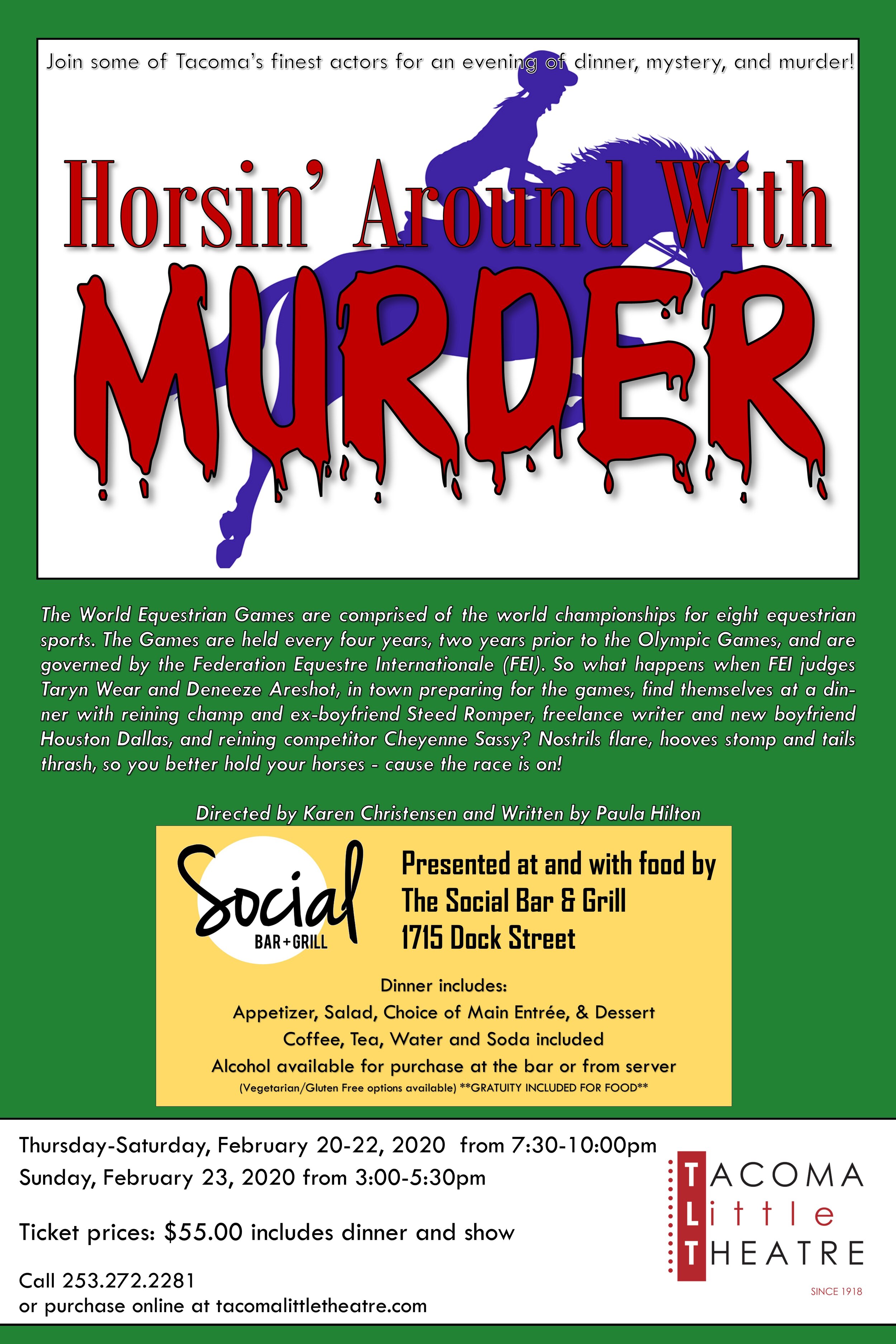 Horsin Around With Murder A Murder Mystery Dinner Tacoma