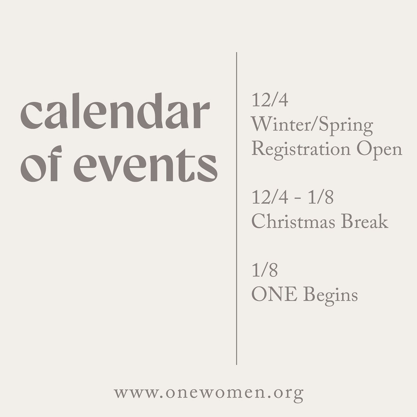 We hope you are enjoying your Christmas break🎄🎁

We are so excited to offer this new series from our ONE Speaker Team around the Sermon on the Mount. If you joined us last fall, you are already registered.

If you were unable to join us, you can re