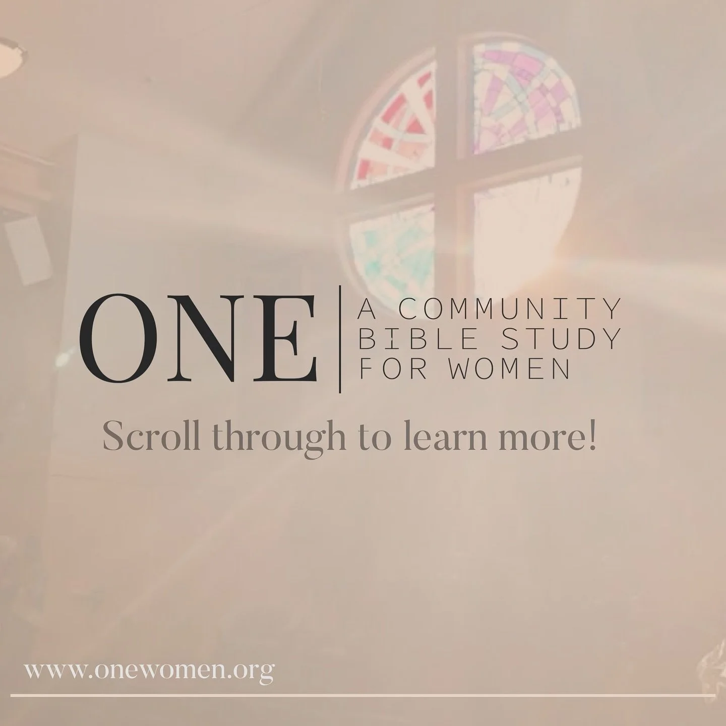 ONE begins a month from today! Scroll through to learn more!!!