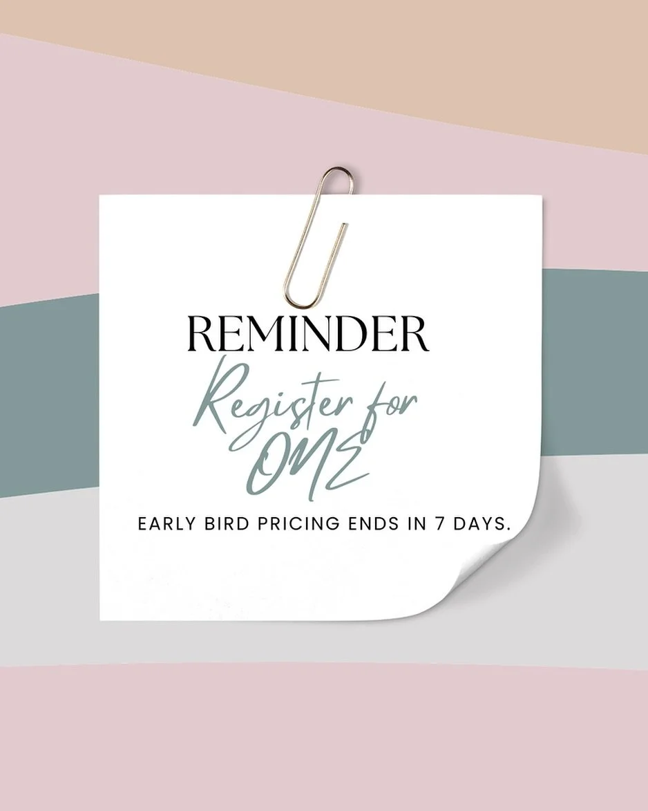 It&rsquo;s not just back to school season! It&rsquo;s also back-to-Bible-study season! 📖 Don&rsquo;t forget to register this week to take advantage of our early bird pricing before it ends! ⏰