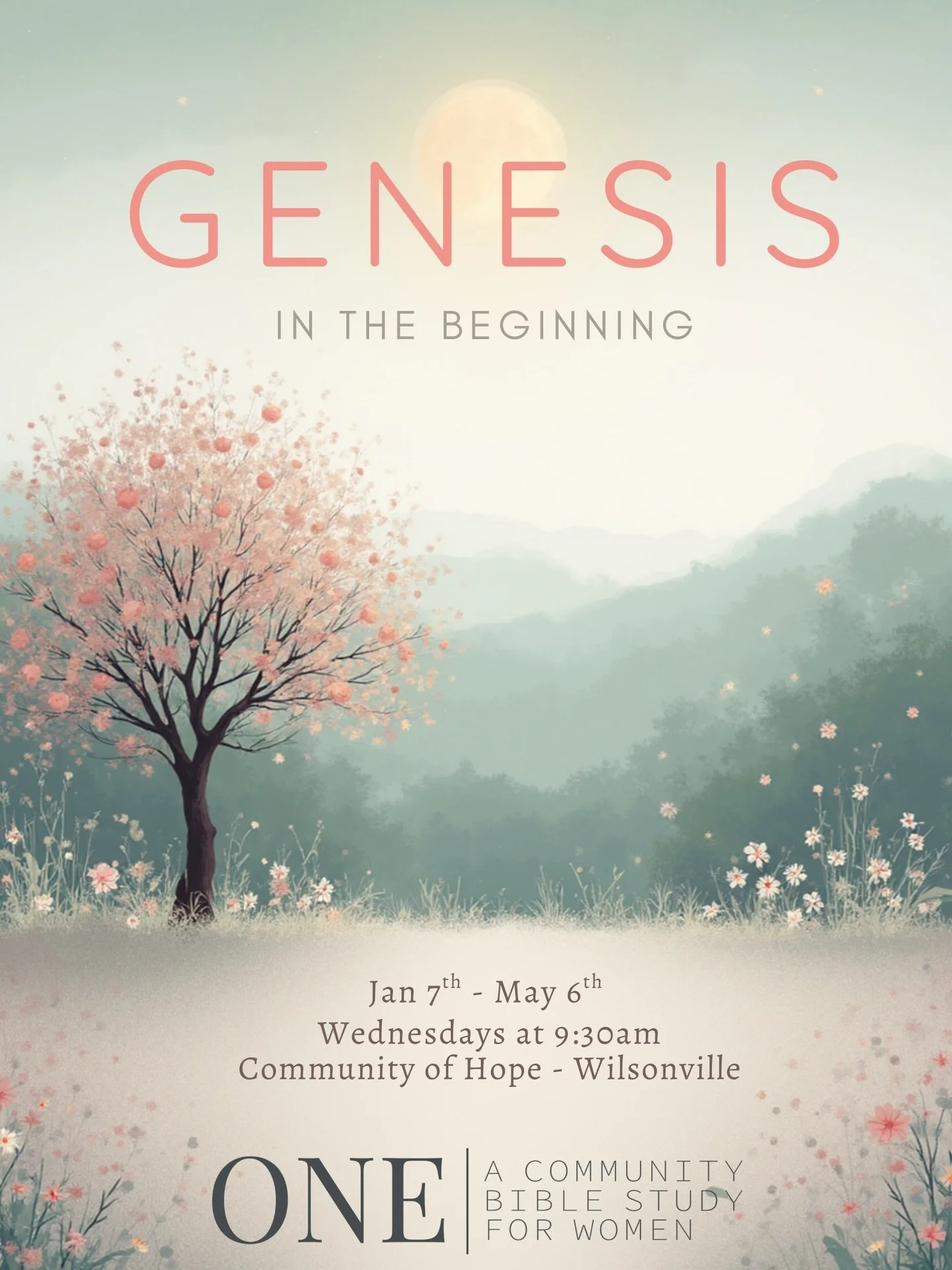 We are  thrilled to announce that the topic for our upcoming winter/spring term study will be the Book of Genesis!

There is no better way to start off the new year than by diving into the very first book of the Bible. Genesis is foundational&mdash;i
