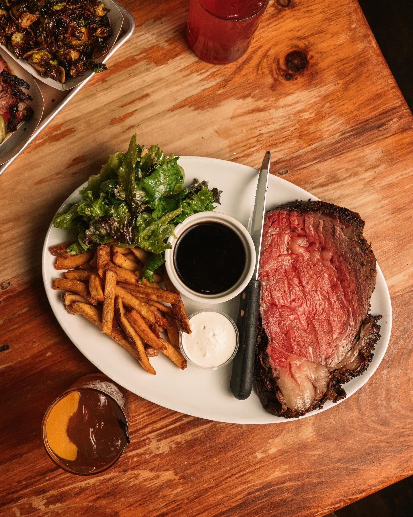 Prime Rib Thursday. Smoked to perfection ready for your selection. Limited qualities available. #hoodoobrown #bbq #primeribthursday