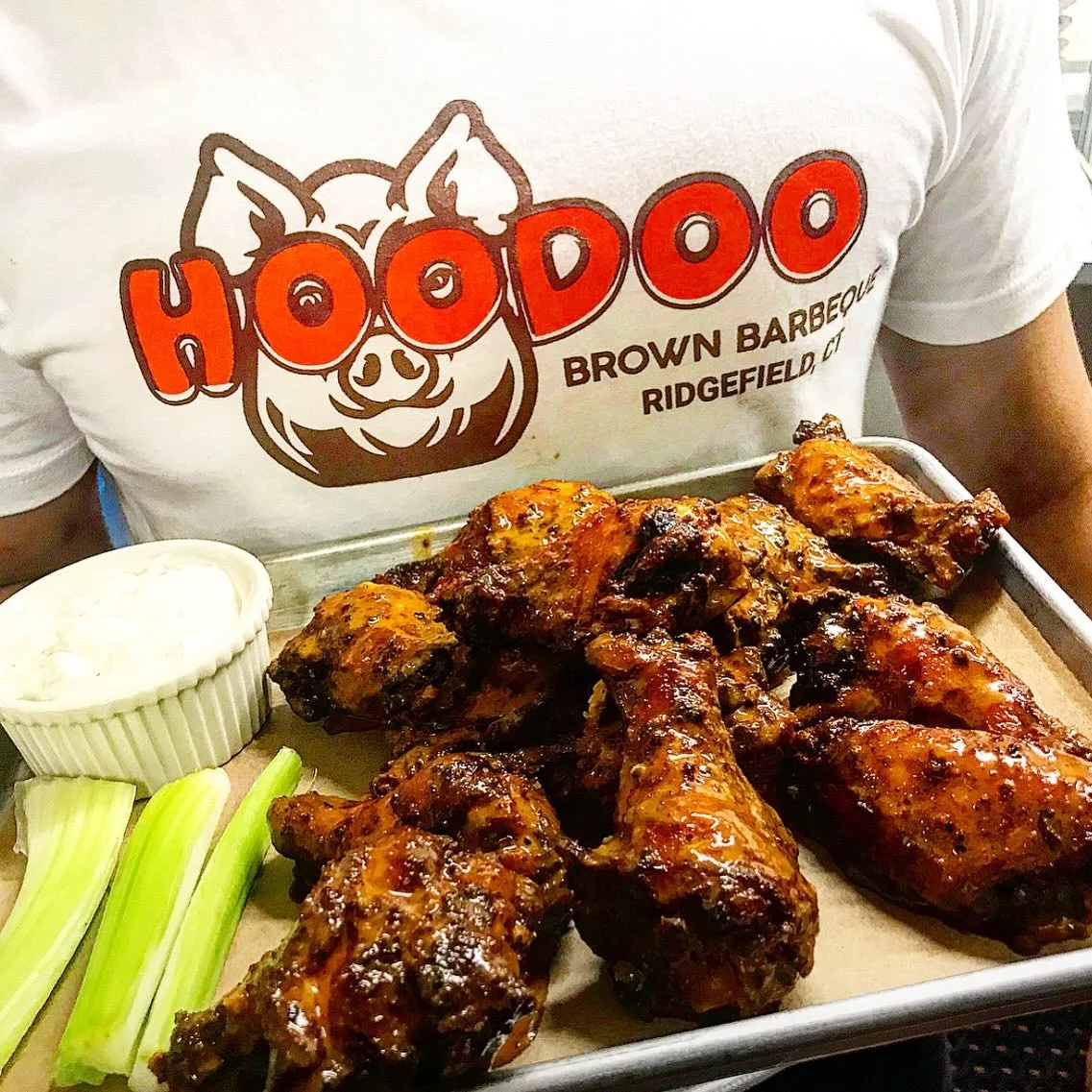 Have you preordered wings for Sunday yet? Reminder Sunday is preorders only, the dining room and regular takeout will be closed. Pickups will be from 12-4 with a special Super Bowl menu. Link in Bio. #hoodoobrown #bbq #superbowl