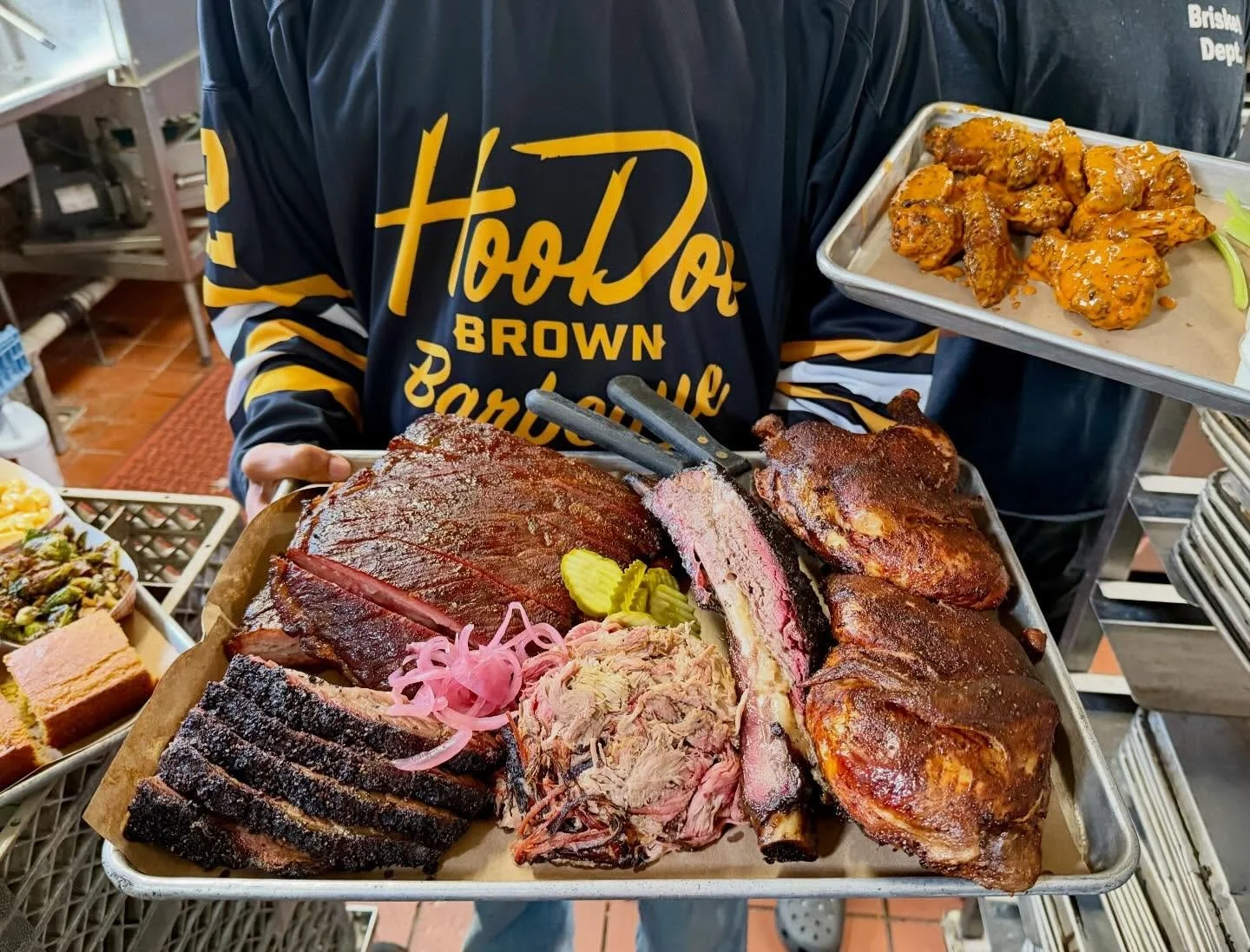 Barbecue. It&rsquo;s what&rsquo;s for dinner. #hoodoobrown #bbq #platterday