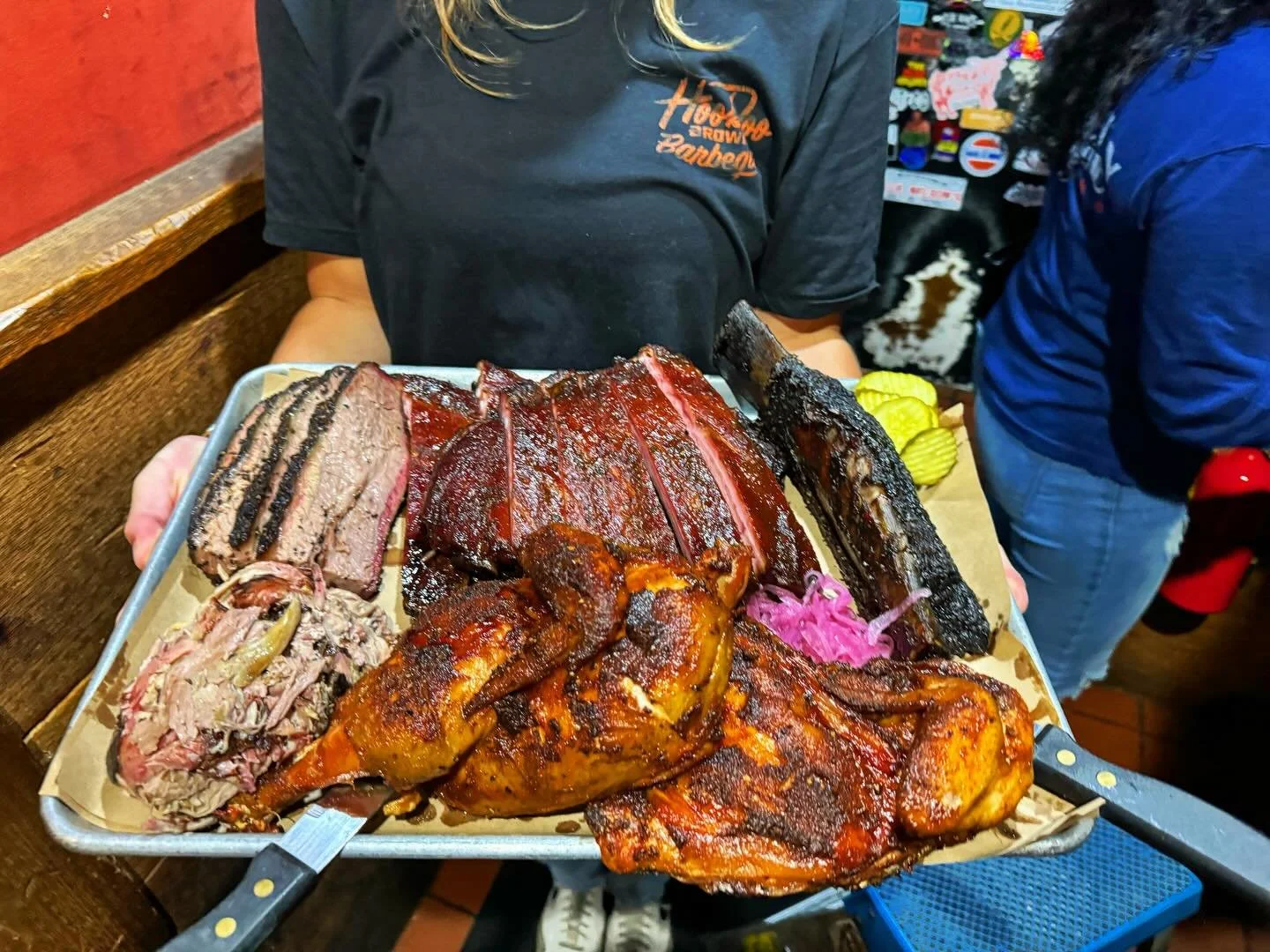 Platter up to help you get  over the hump. Hoo&rsquo;s hungry? #hoodoobrown #bbq #platterday