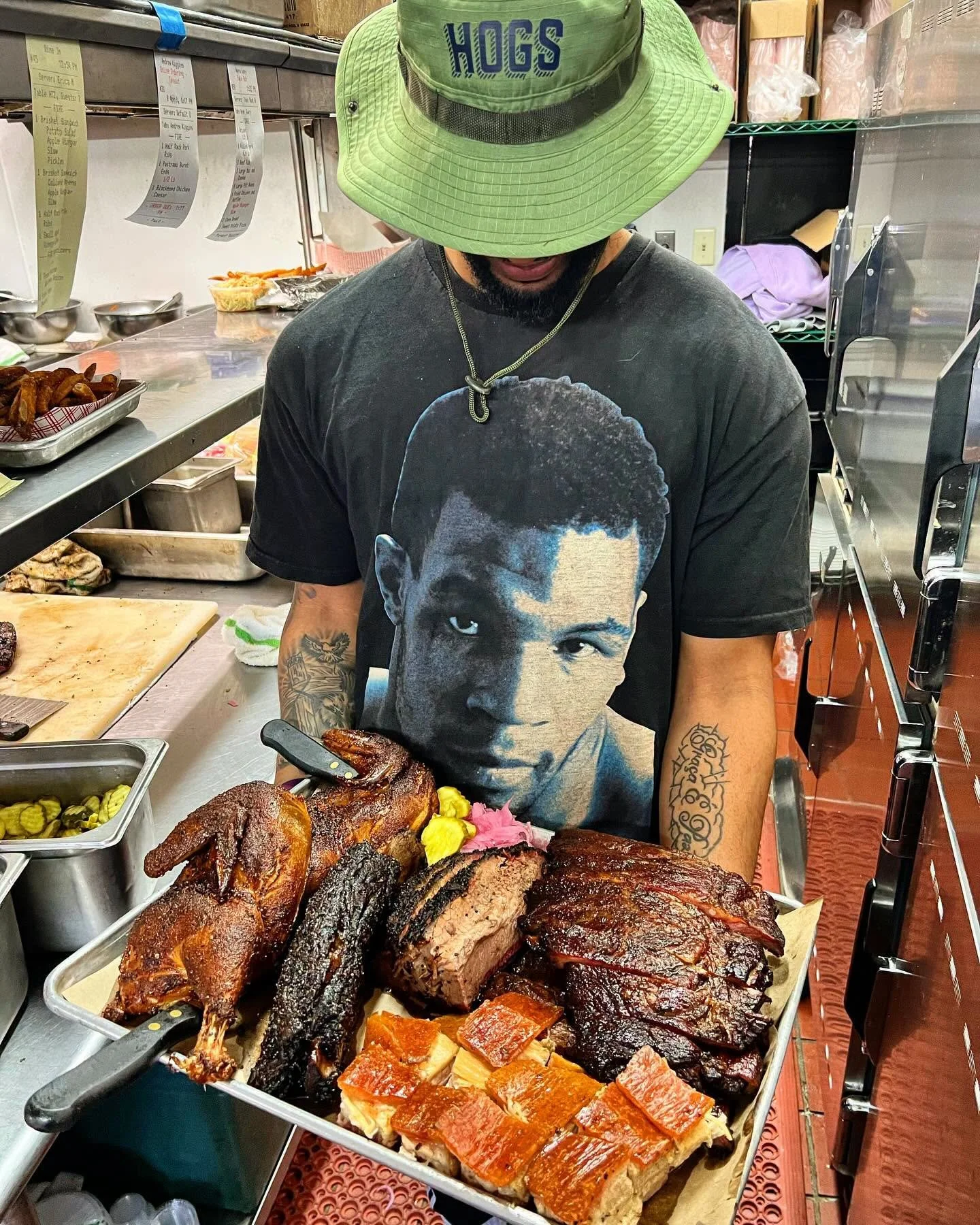 Everyone has a plan until they get plattered in the face. Happy Platterday, Hoo&rsquo;s coming down to the Brown today? #hoodoobrown #bbq #platterday