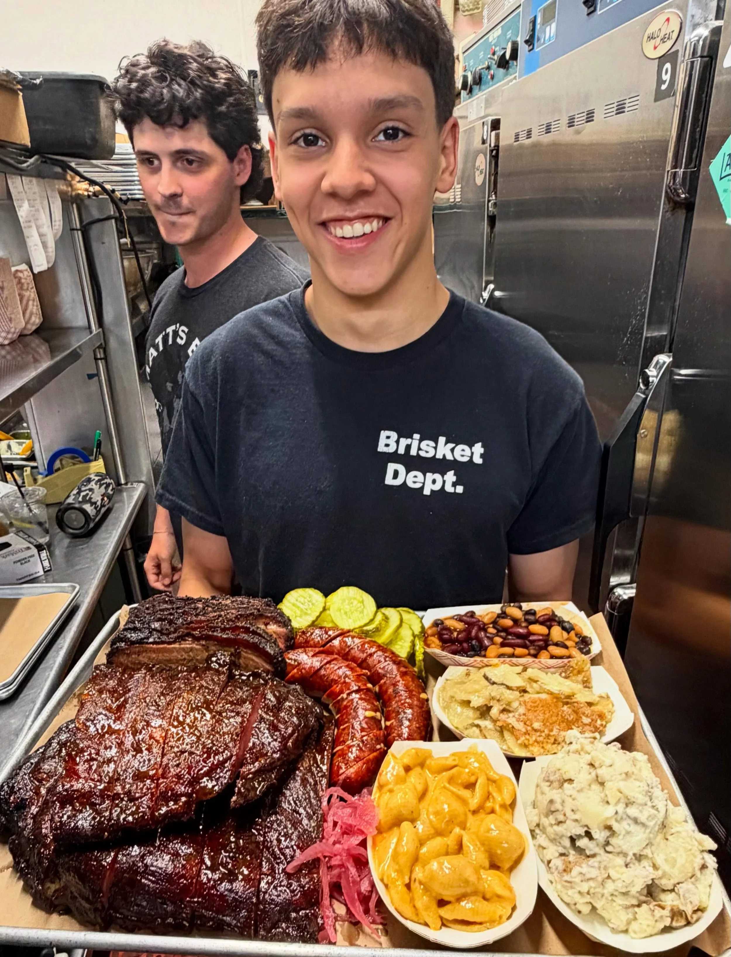 Happy Platterday from Big Lu from the cater crew. #hoodoobrown #bbq #platterday