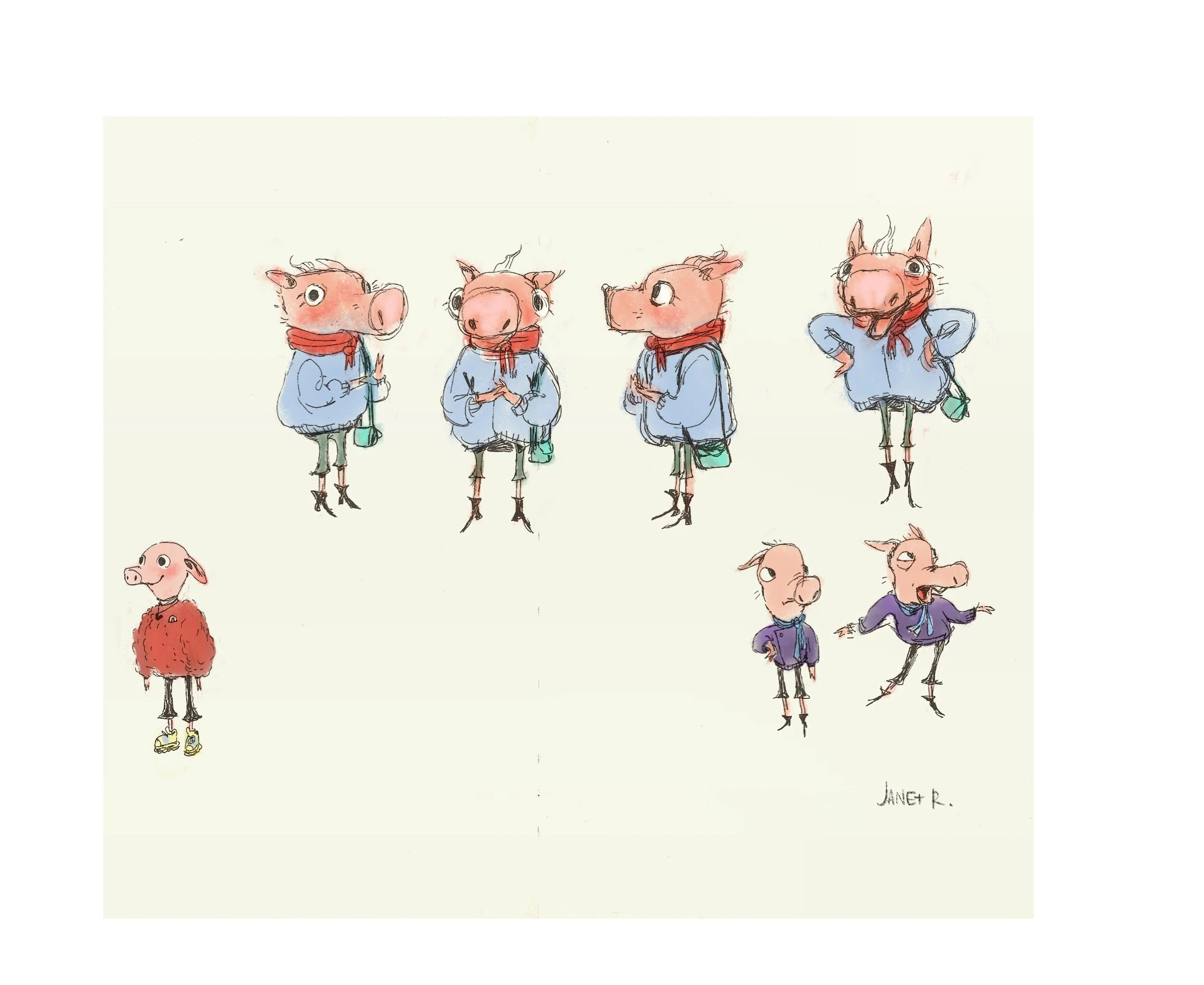 JanetRodriguez_Sketches_Piggiesdressed.JPG