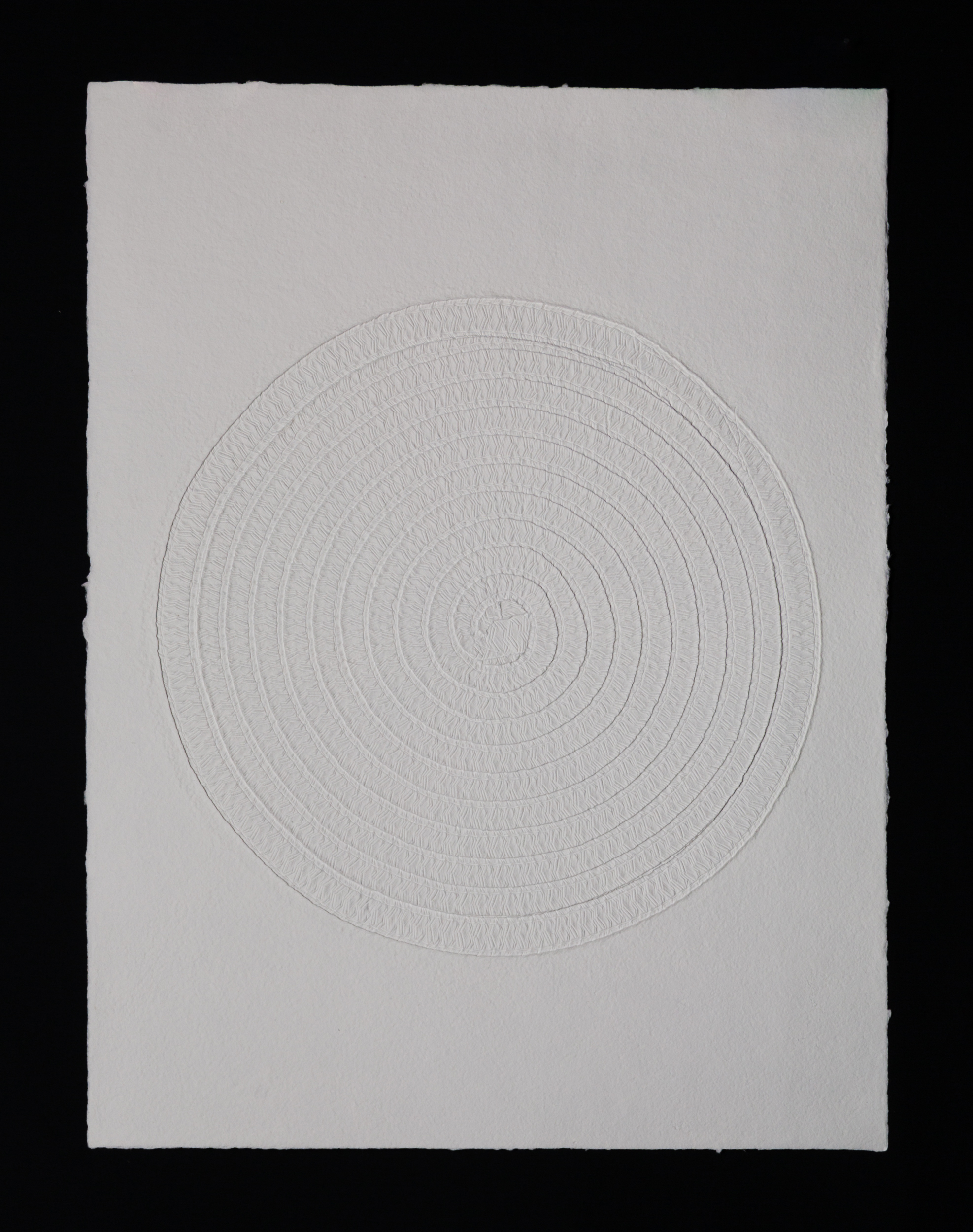   Path , 2017, cast cotton paper, 24" x 18" 