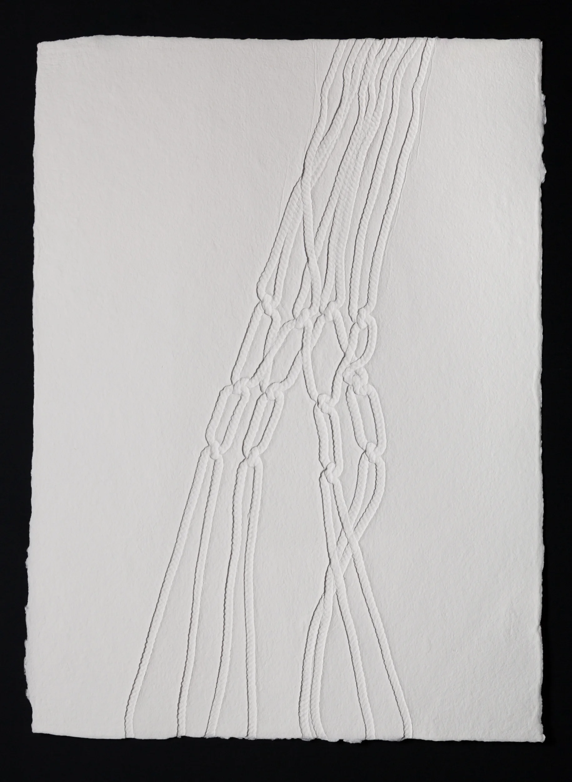 Link , 2017, cast cotton paper, 30" x 22"