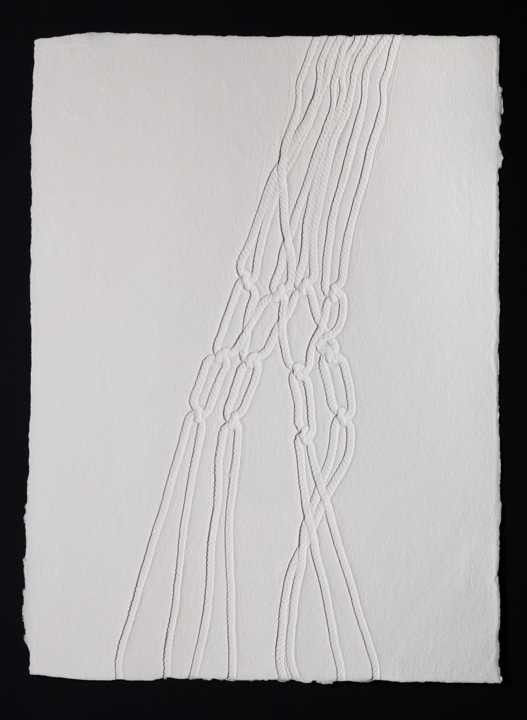   Link , 2017, cast cotton paper, 30" x 22" 