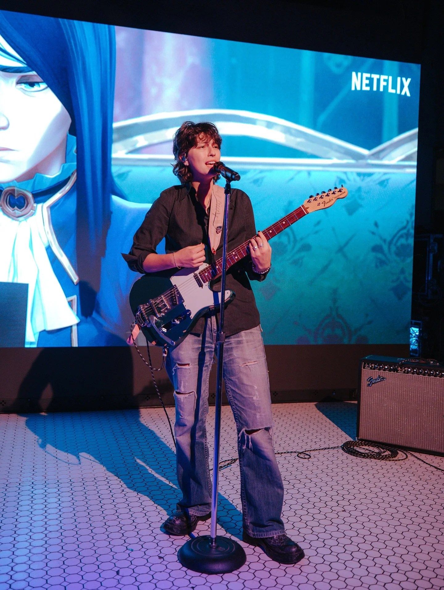 Back with the @musictastexperience team for the Arcane FYC event in DTLA with performances by @kingprincess69 and @royalandtheserpent 💫 @riotgames