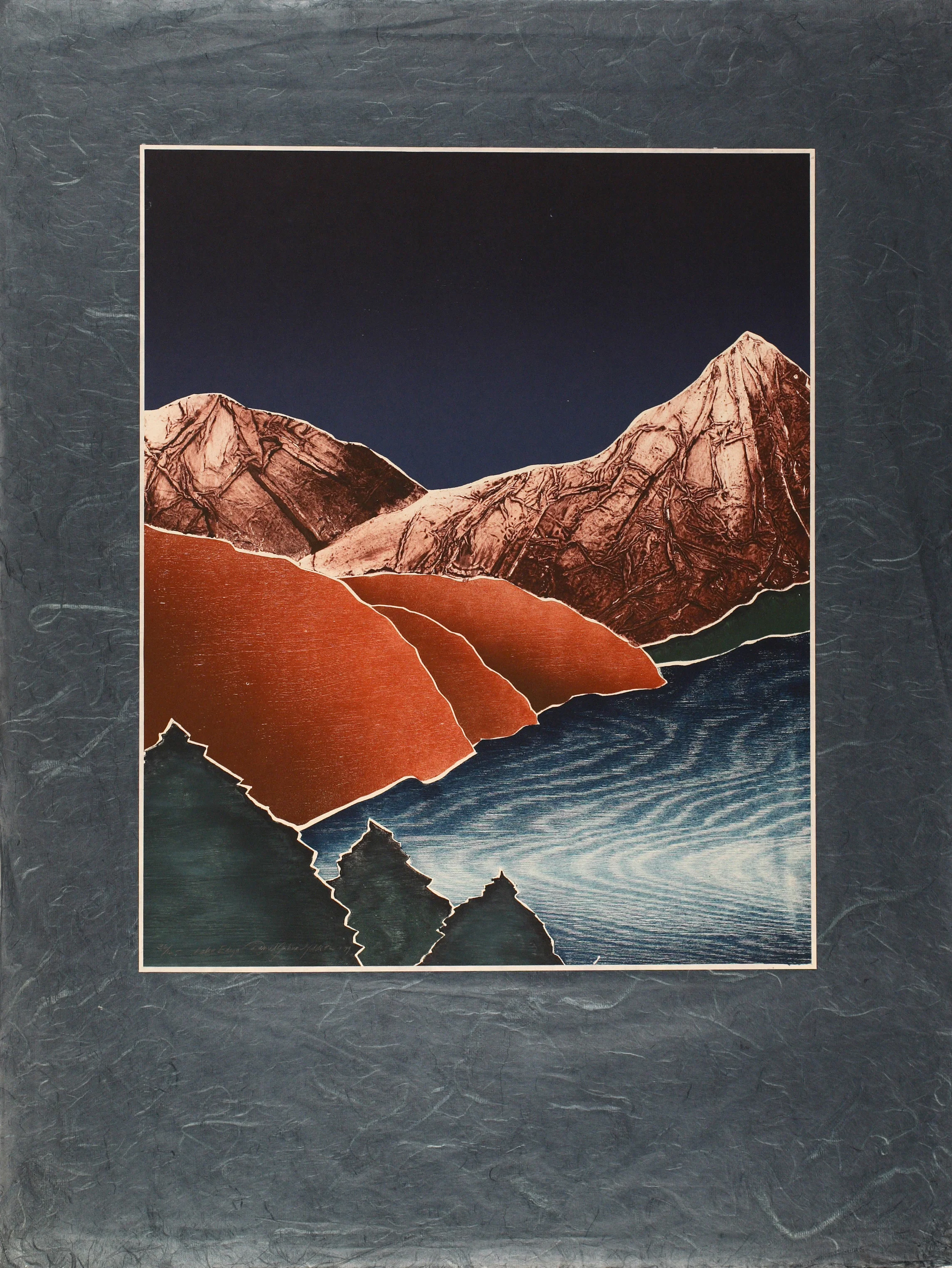 Lake Ediza on Japanese Paper