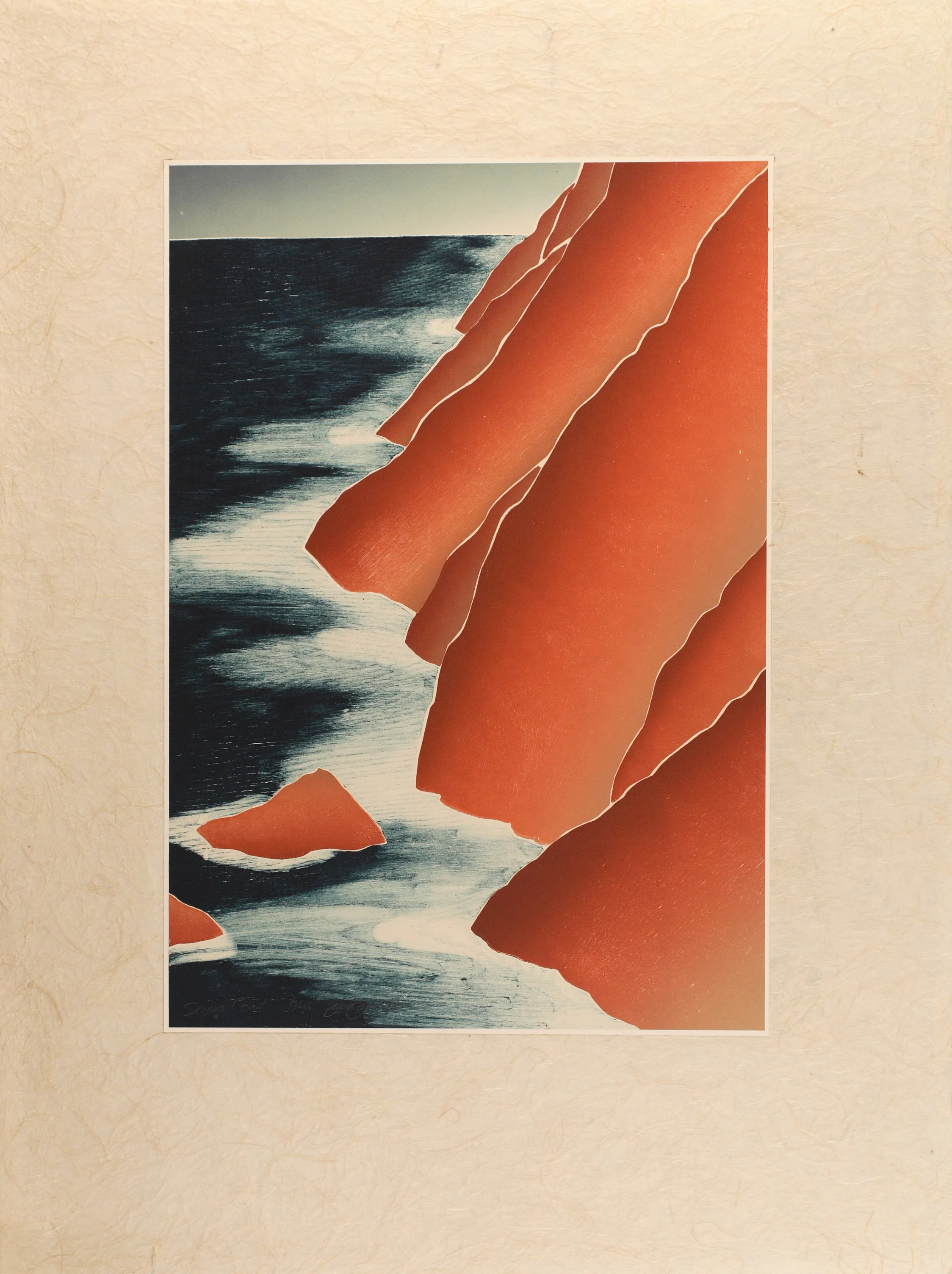 Sonoma Coast on White Japanese Paper