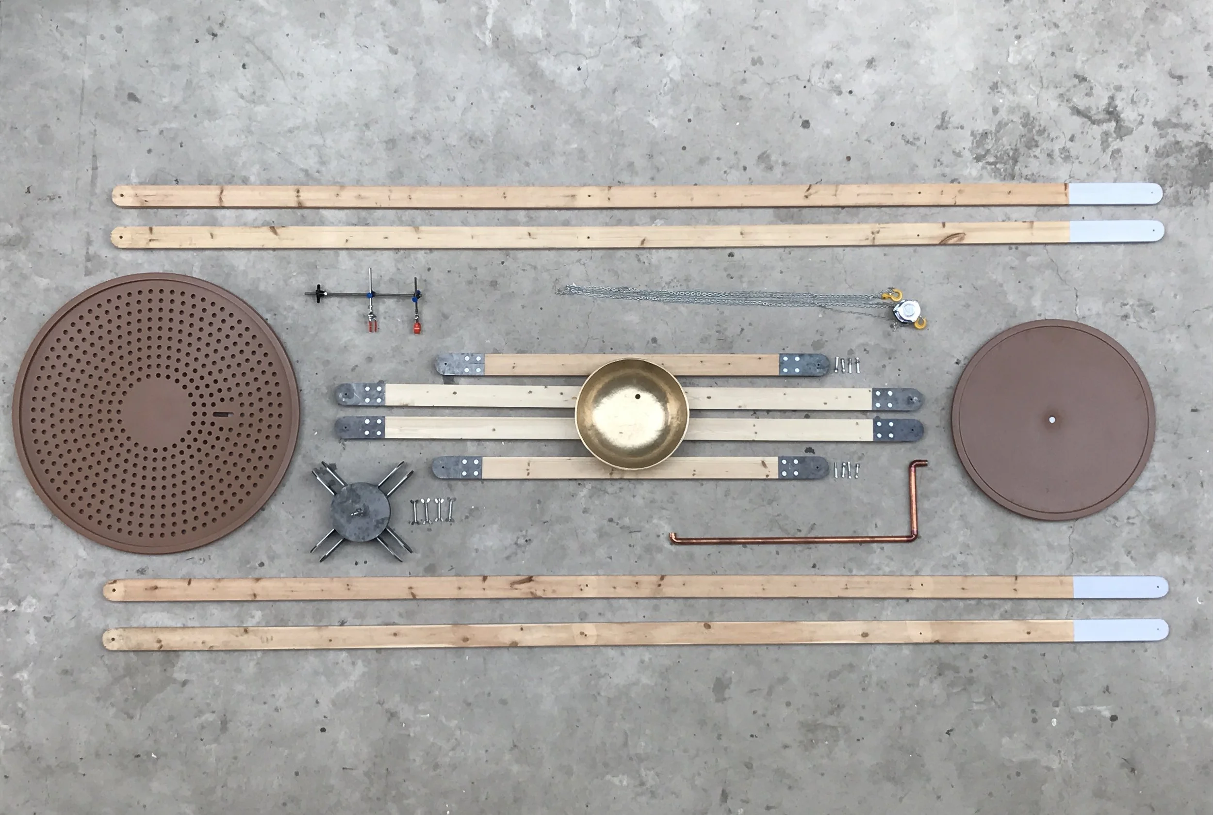 Ice Bell component parts. DA 2017