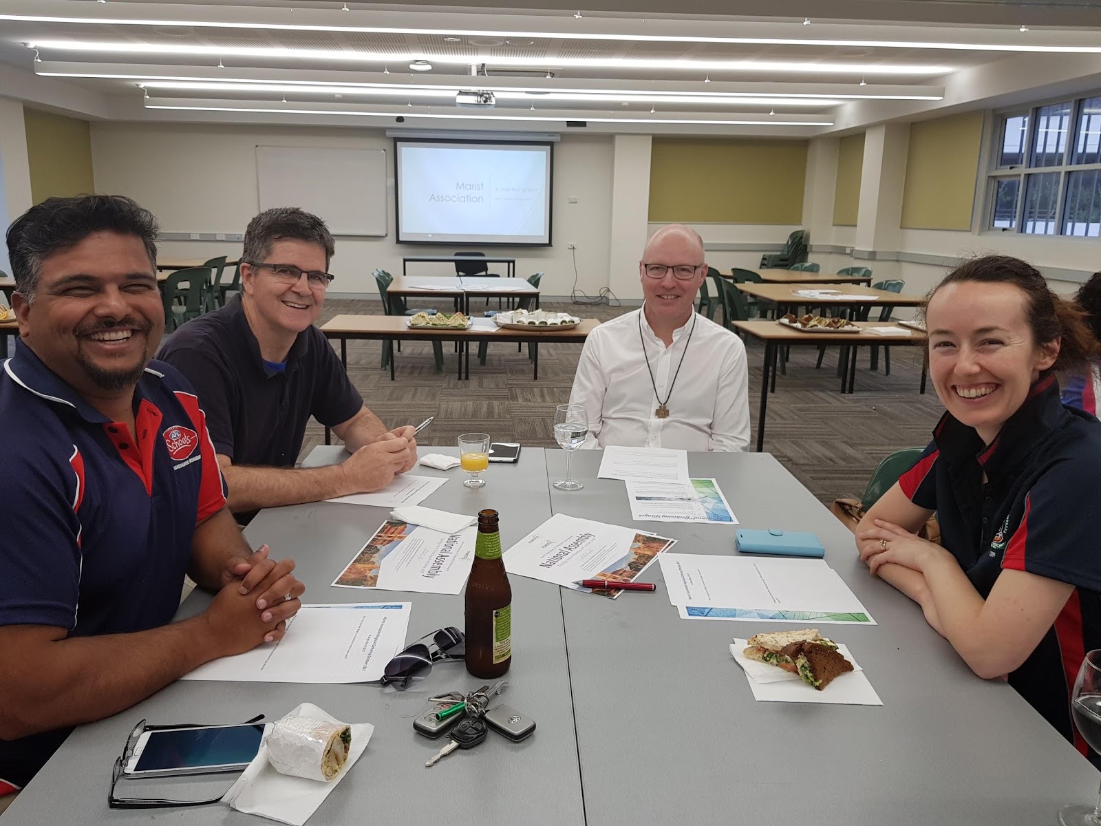 Reg Soares, Chris Shields, Br Michael Callinan, Phoebe Scali