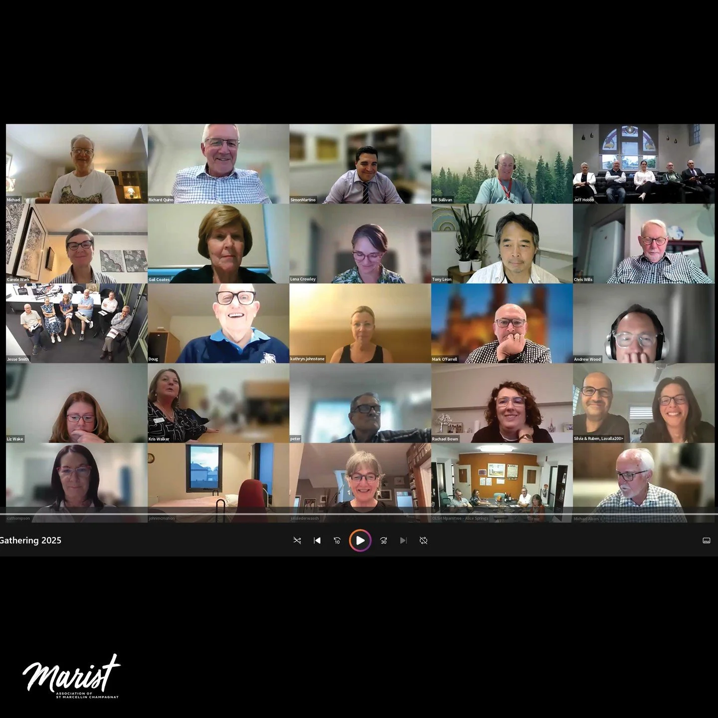 The Marist Association National Online Gathering was held last night, featuring an address from the newly appointed Superior General, Br Peter Carroll, and warm words from our Leader, Br Darren Burge. Br Darren spoke about Br Peter's legacy, and how 