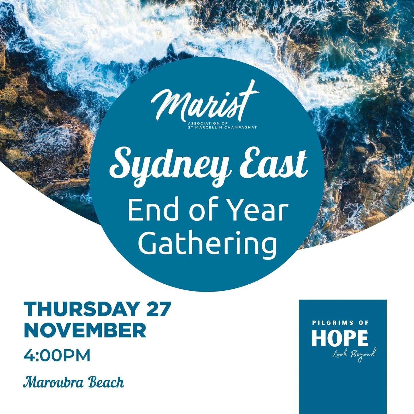 You're Invited!

Join us for the Sydney East End of Year Gathering of the Marist Association of St Marcellin Champagnat. This means you, if you are a Member at Daceyville, Kogarah, Lewisham, Maroubra, North Shore, Randwick, Penshurst, or the Marist C