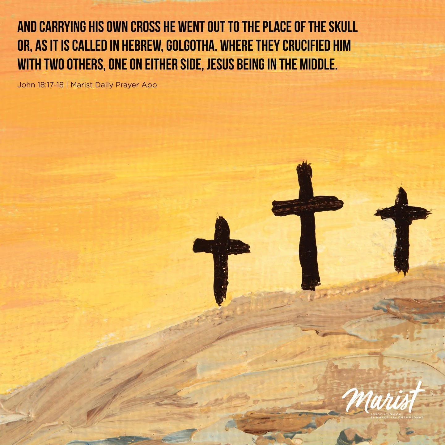 On this Good Friday, we stand with Mary at the foot of the Cross, trusting in God&rsquo;s mystery and loving care.
We remember Christ&rsquo;s love, his teachings, and his closeness to all who suffer.
In quiet simplicity and compassion, we walk togeth