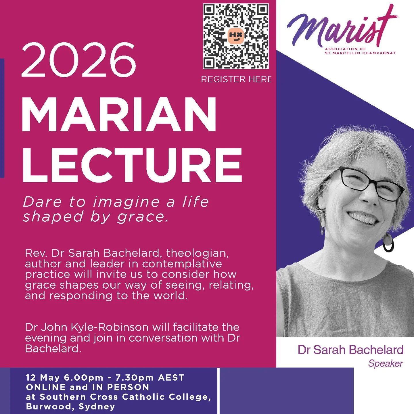 ⏰ It's only a few more sleeps until the 2026 Marian Lecture!🤩
Have you registered yet?

Tuesday 12 MAY, 6.00PM AEST, live online or in person at Southern Cross Catholic College, Burwood, Sydney. 

Guest presenter is Rev Dr Sarah Bachelard, theologia