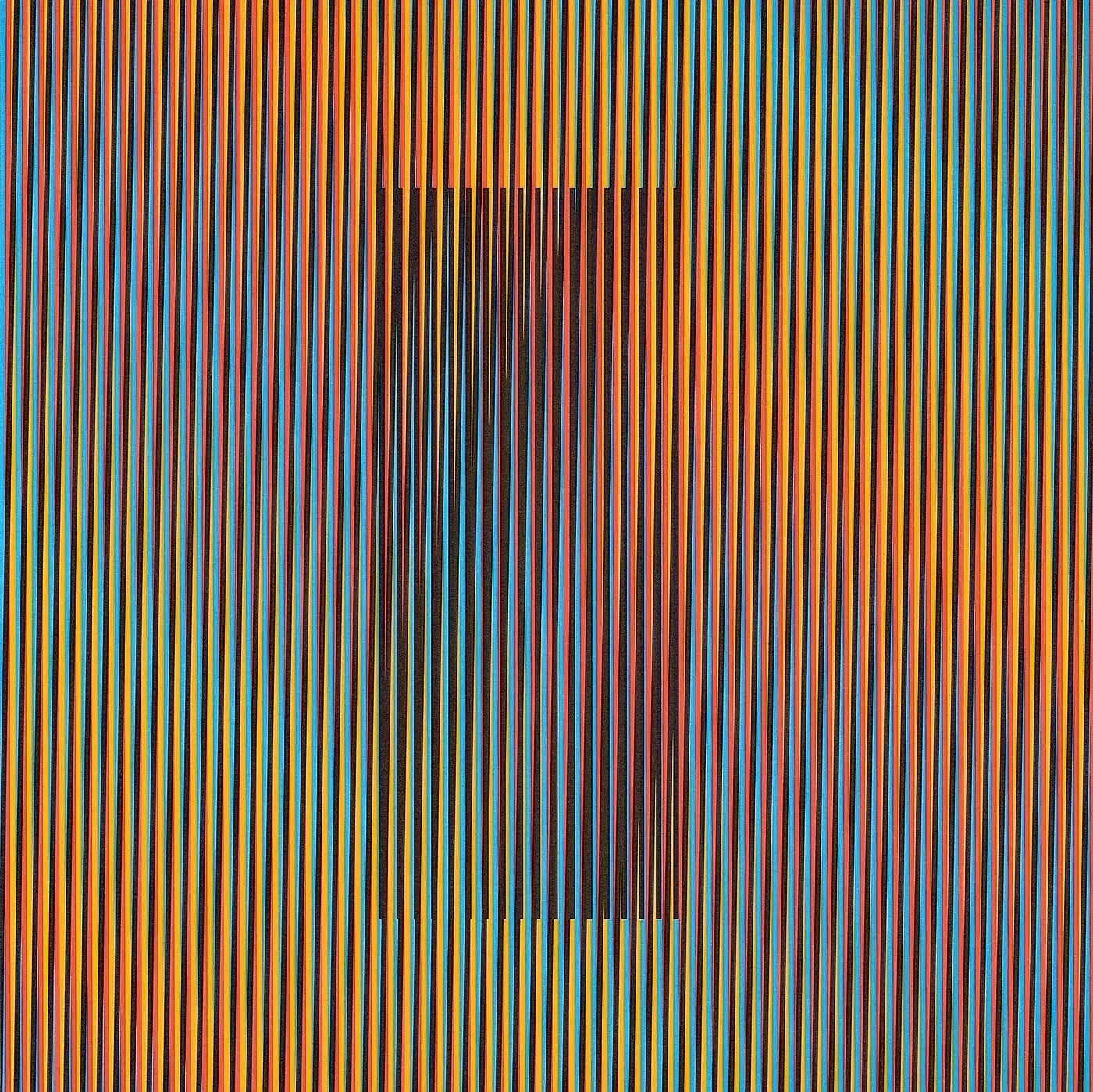Inducción Cromática a doble frecuencia Toledo by Carlos Cruz-Diez, 2017