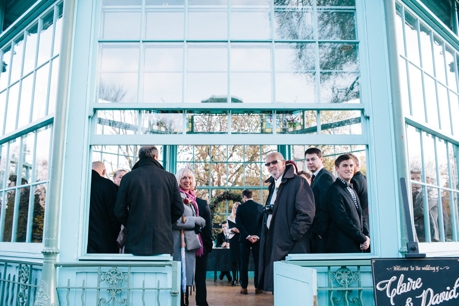 Weston Park Bandstand Sheffield winter wedding