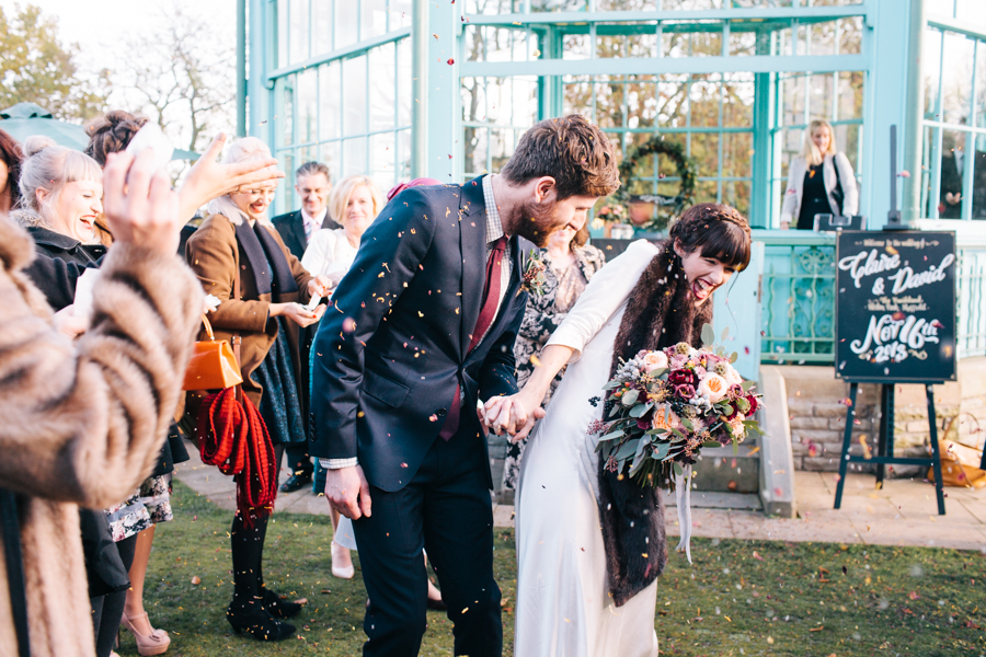 Weston Park Bandstand Sheffield winter wedding