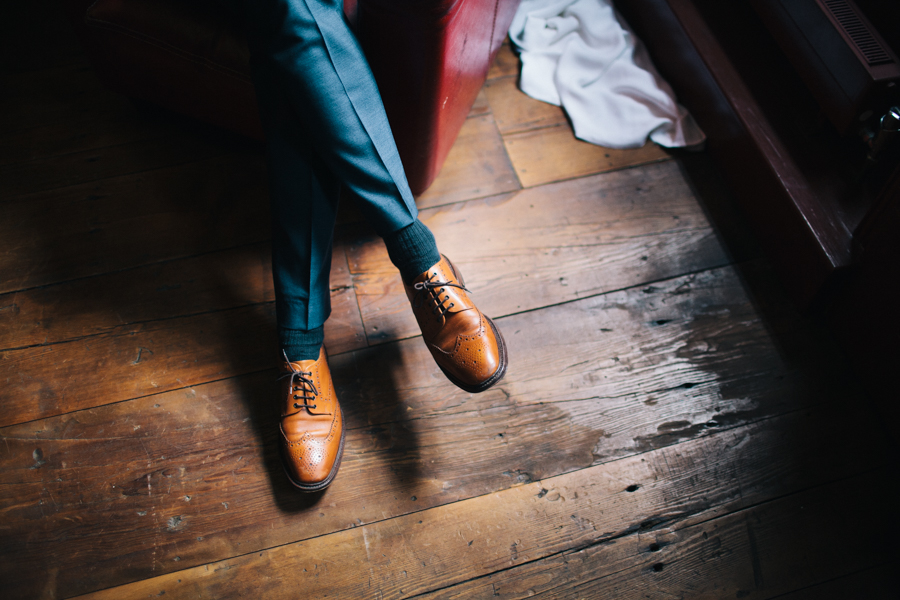 Shoreditch East London Wedding Photographer Grooms Shoes