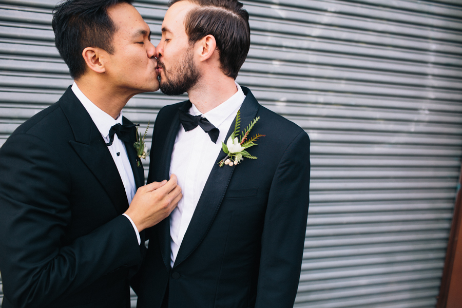 Gay wedding LGBTQ Union/Pine Grooms Tuxedo