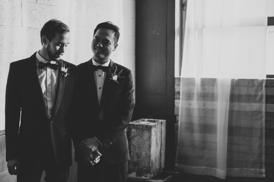 Gay wedding LGBTQ Union/Pine Grooms Tuxedo
