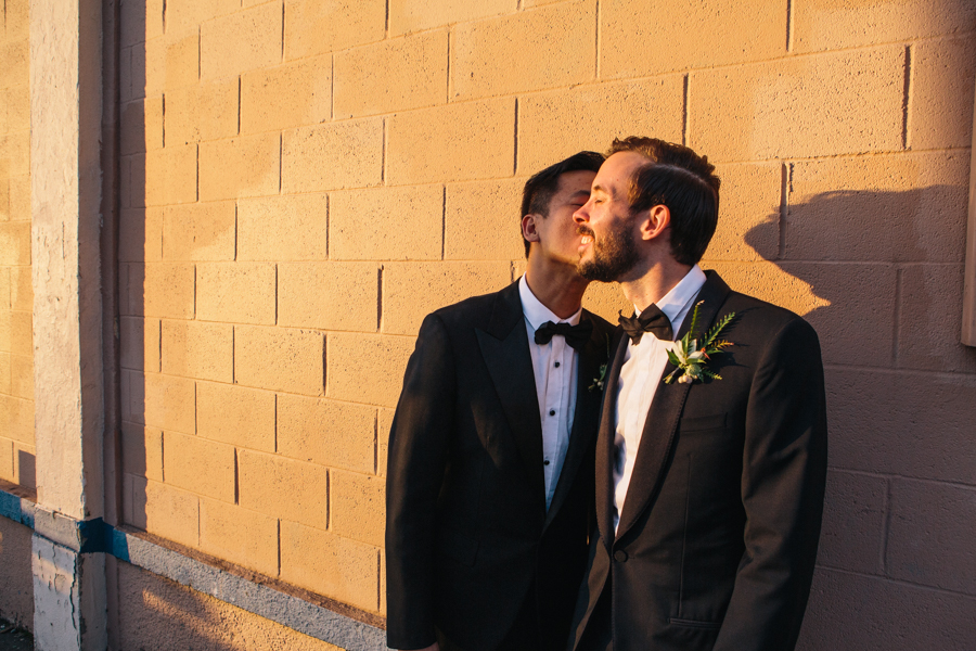 Gay wedding LGBTQ Union/Pine Grooms Tuxedo