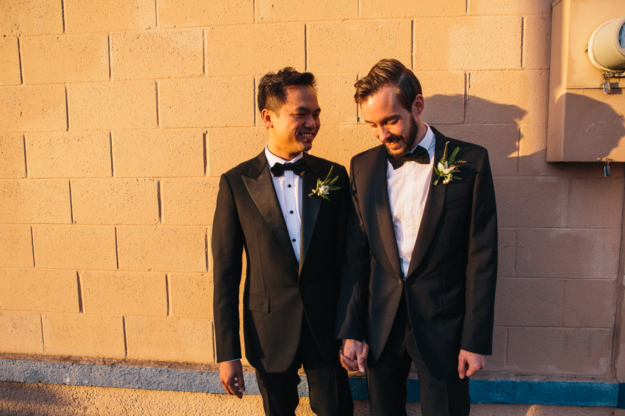 Gay wedding LGBTQ Union/Pine Grooms Tuxedo