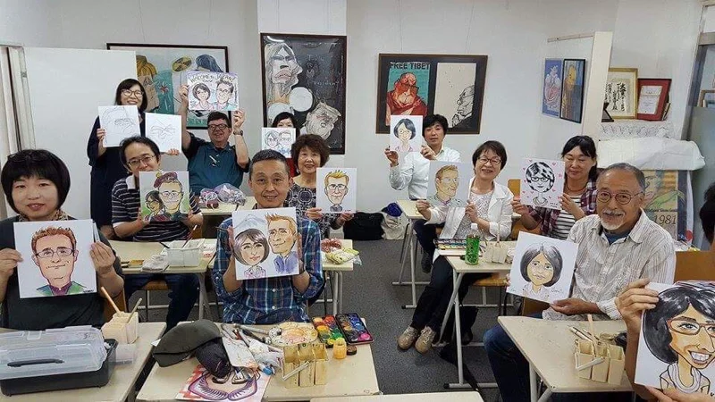 Hand-painted souvenirs.